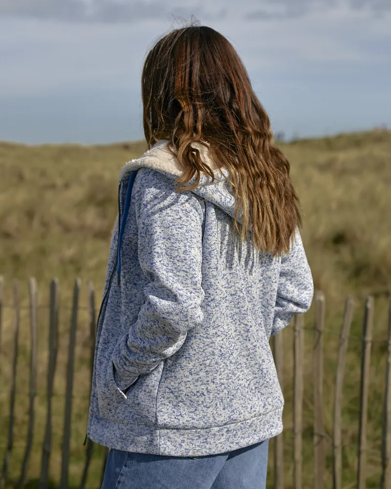 Saltrock Women's Galak Fur Lined Hoodie Blue - UK8 -3